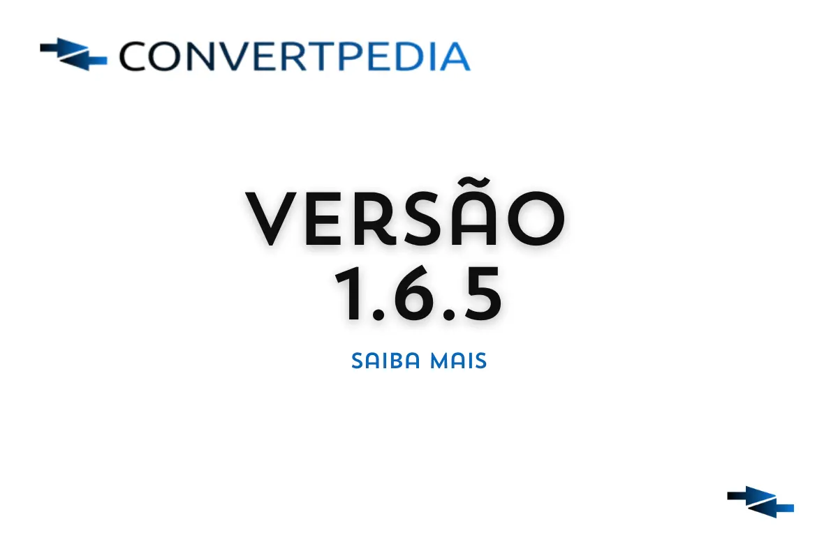 Versão 1.6.5 do Convertpedia